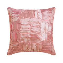 Dreamy Soft Pink - Soft Pink Satin Decorative Euro Sham