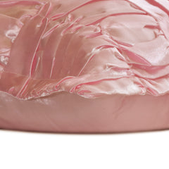 Dreamy Soft Pink - Soft Pink Satin Decorative Euro Sham