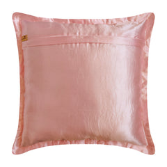 Dreamy Soft Pink - Soft Pink Satin Decorative Euro Sham