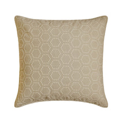 Fresh Linen - Beige Linen Embroidered Throw Pillow Cover