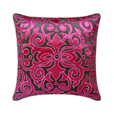 Fuchsia Kingdom - Pink Velvet Decorative Euro Sham
