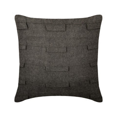 Ash Gray Felt Throw Pillow Cover Grey Sophistication