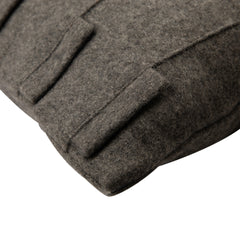Grey Sophistication - Ash Gray Felt Throw Pillow Cover