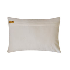 Mirrors - Cotton Canvas White Decorative Lumbar Pillow Cover