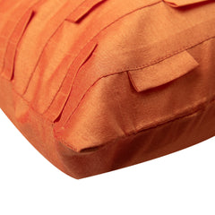 Orange Ocean - Orange Art Silk Decorative Euro Sham