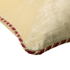 Pearl Ivory Velvet - Ivory Velvet Throw Pillow Cover