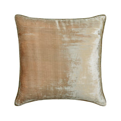 Pearl Shimmer - Pearl Beige Velvet Throw Pillow Cover