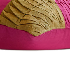 Pink Cheer - Fuchsia Pink Art Silk Decorative Euro Sham