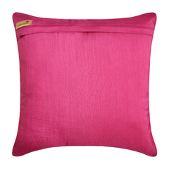 Pink Cheer - Fuchsia Pink Art Silk Throw Pillow Cover
