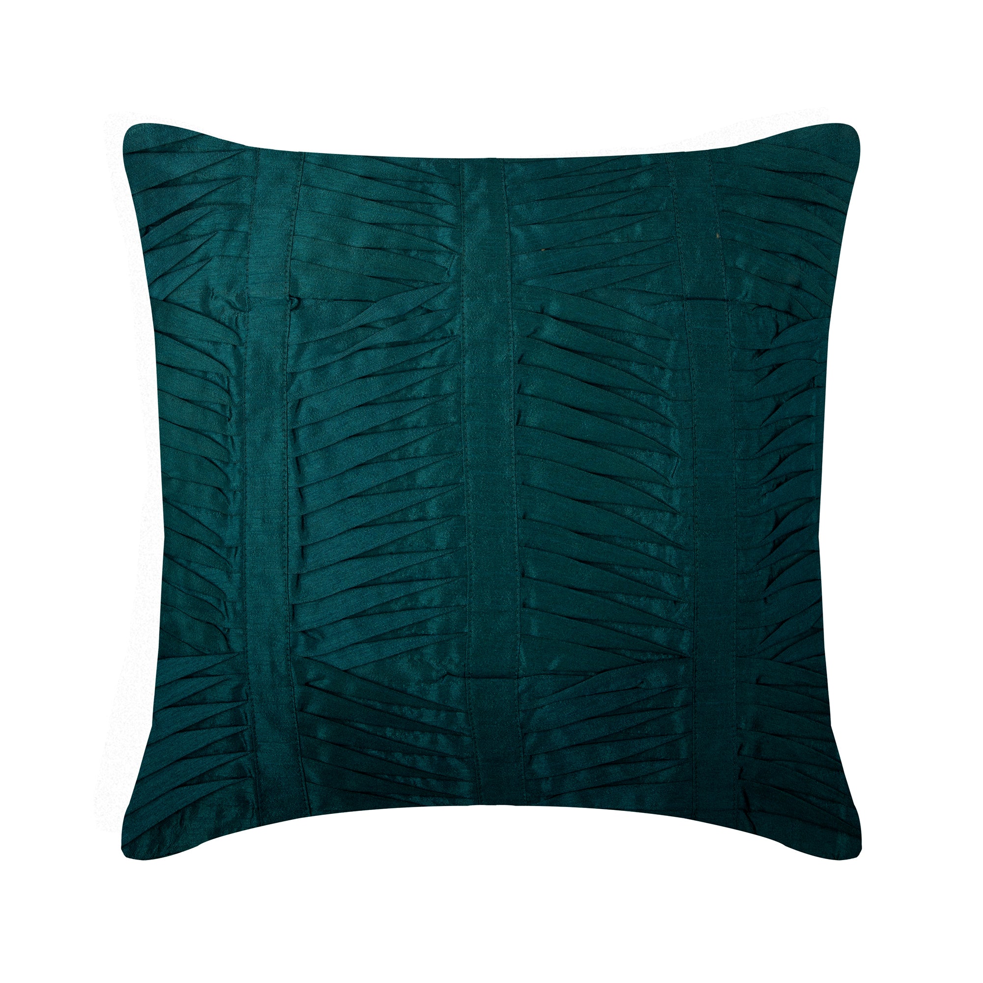 Royal Peacock Green Art Silk Throw Pillow Cover Royal Peacock Green