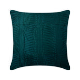 Royal Peacock Green - Royal Peacock Green Art Silk Decorative Euro Sham