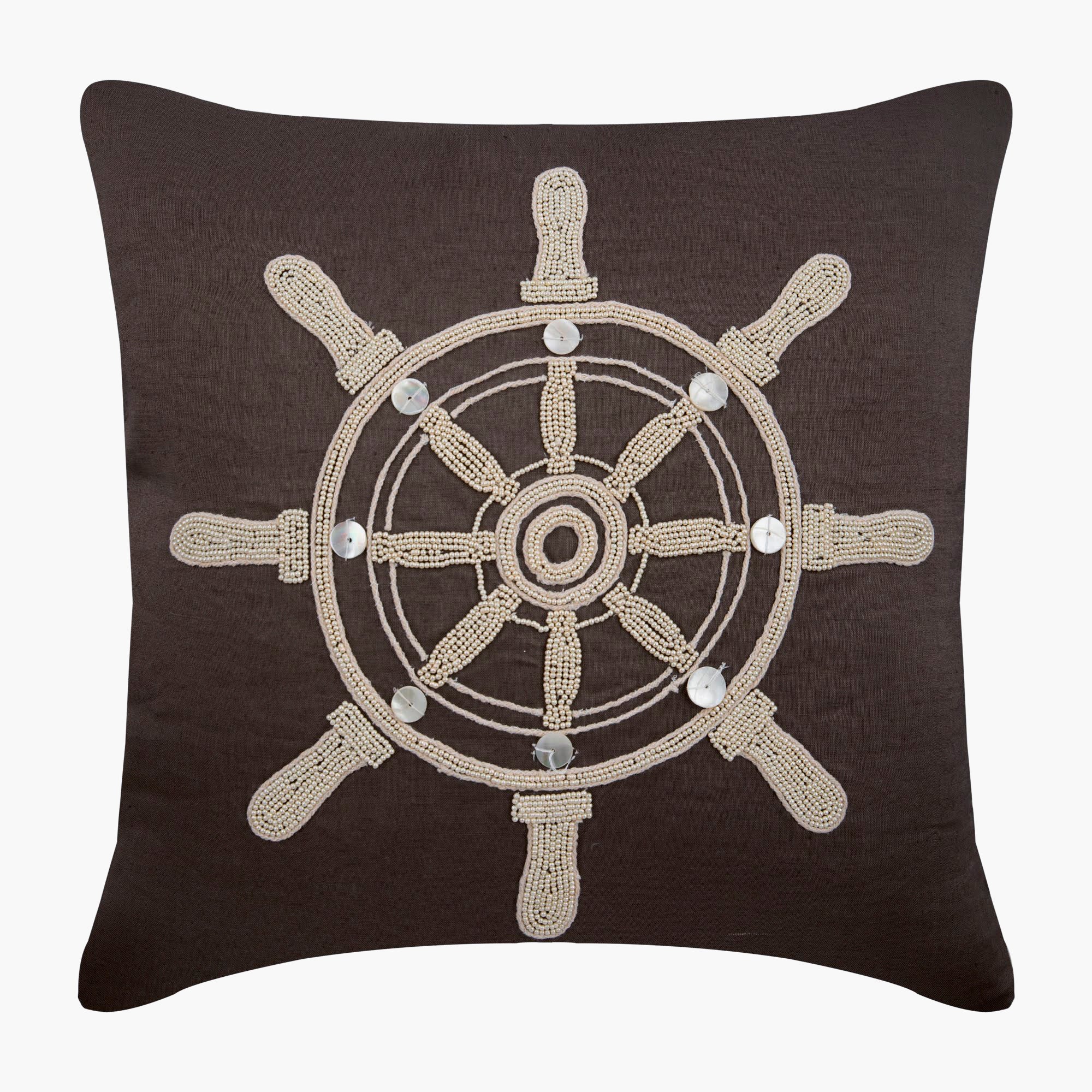 Sailboat Wheel Pillow Cover