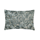 Silver Spirit - Art Silk Grey Decorative Lumbar Pillow Cover