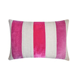 Swathe Pink - Pink Velvet Lumbar Pillow Cover