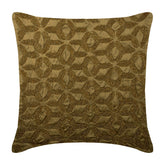Gold Trinity Zardozi Decorative Euro Sham