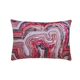 Wonder Lust - Art Silk Pink Decorative Lumbar Pillow Cover
