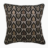 Abstract Deco - Brown Velvet Decorative Euro Sham