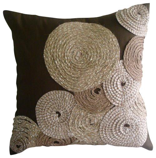 Adorned By Jute Pillow Cover