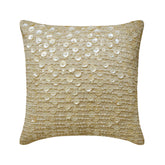 Adornment - Natural Beige Cotton Linen Throw Pillow Cover