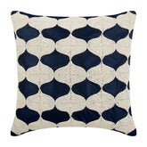 Aladdin - Navy Blue Art Silk Decorative Euro Sham