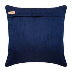 All Thats Navy - Navy Blue Art Silk Throw Pillow Cover