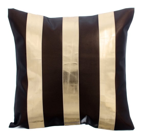 Alternating Gold Pillow Cover