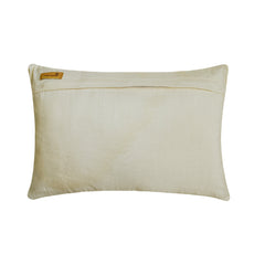 Amour - Art Silk Ivory Decorative Lumbar Pillow Cover