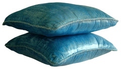 Aqua Shimmer Pillow Cover