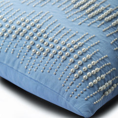 Arctica - Light Blue Cotton Linen Decorative Euro Sham
