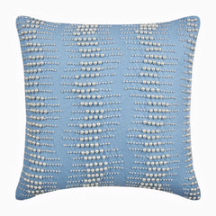 Arctica - Light Blue Cotton Linen Decorative Euro Sham