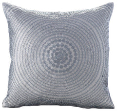 Dots Of Cheer - Deep Red Silk Throw Pillow Cover