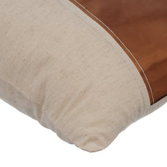 Better Half Copper - Copper Faux Leather Throw Pillow Cover