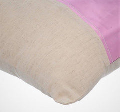 Better Half Pink - Metallic Pink Faux Leather Decorative Euro Sham