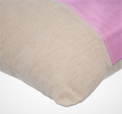 Better Half Pink - Metallic Pink Faux Leather Throw Pillow Cover