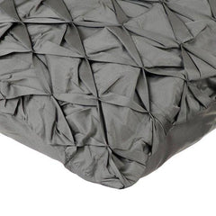 Between Spaces - Gray Taffeta Decorative Euro Sham