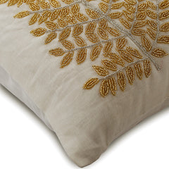 Binary Tree Home - Ivory Cotton Linen Decorative Euro Sham