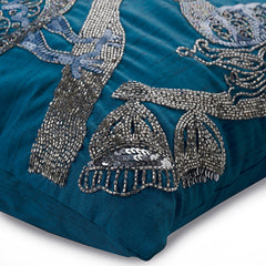 Birdy Love Sequins Throw Pillow Cover