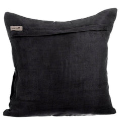 Black Love Tune - Black Suede Halloween Throw Pillow Cover