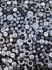 Black Night Throw Pillow Cover