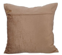 Blooming Tulips - Pearl Beige Velvet Decorative Euro Sham