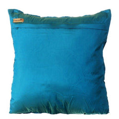 Blue Compatible - Blue Taffeta Decorative Euro Sham