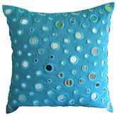 Blue Mirror Pillow Cover