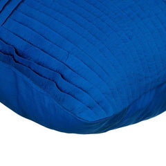Blue Ripples - Blue Taffeta Decorative Euro Sham