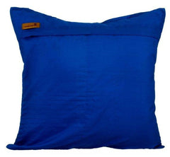 Blue Ripples - Blue Taffeta Decorative Euro Sham