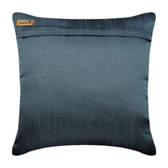 Bohemian Shells - Blue Silk Throw Pillow Cover