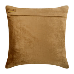 Bon Voyage - Pearl Beige Velvet Throw Pillow Cover