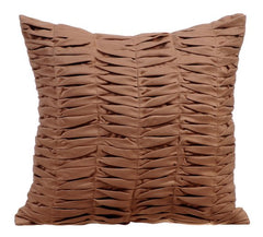 Brown Wind Folds Pillow Cover