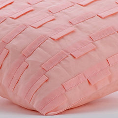 Candy Floss - Pink Cotton Linen Throw Pillow Cover