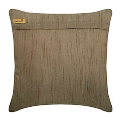 Champagne Brown Waves - Light Brown Art Silk Throw Pillow Cover