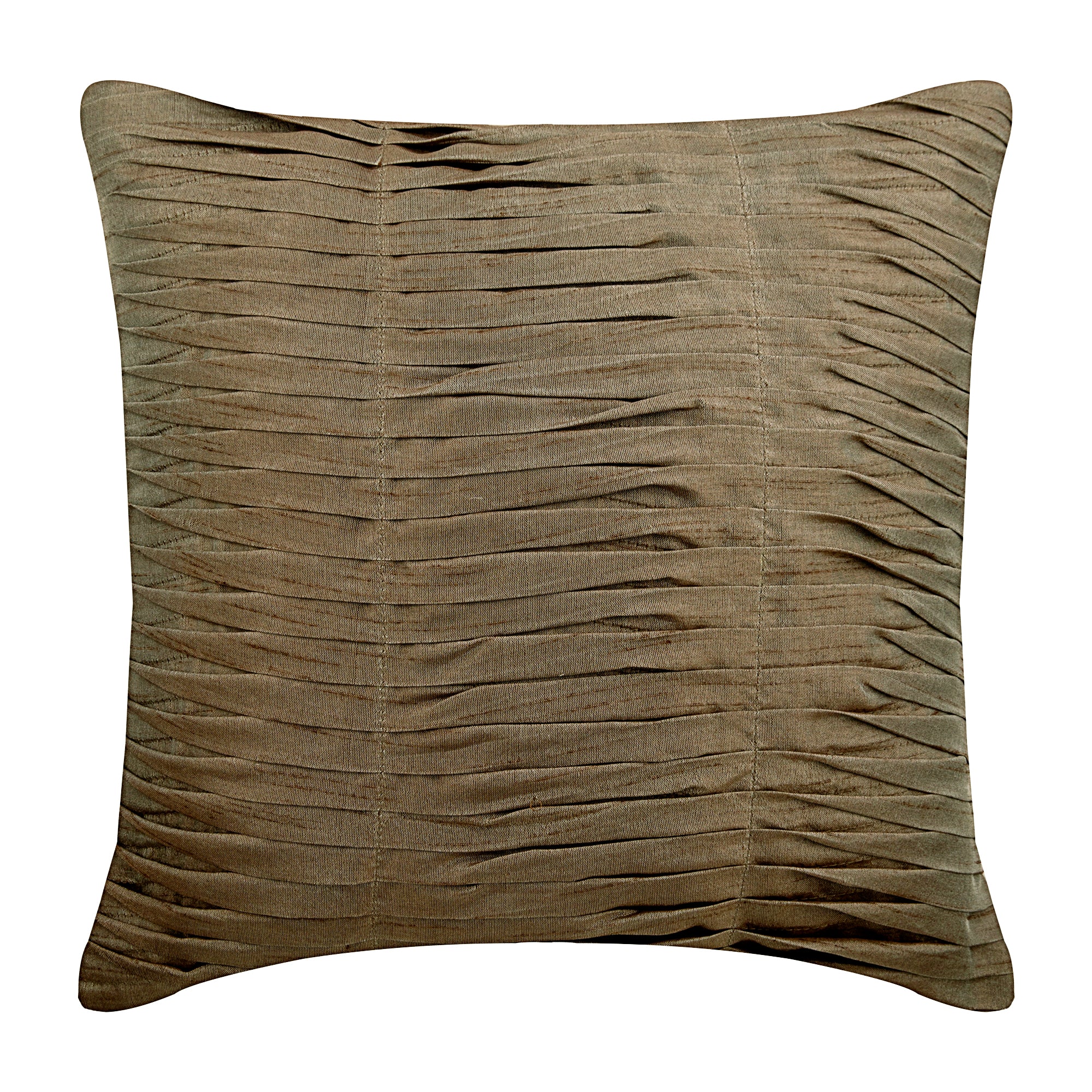 Champagne Brown Waves Pillow Cover